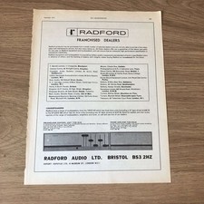 GRAM172 MAGAZINE ADVERT 11X8 RADFORD POWER AMPLIFIER SPA.50