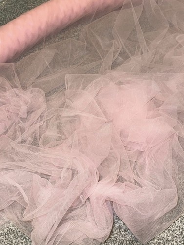 Meter baby pink - pink, tulle