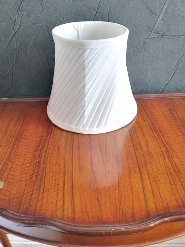 Ivory pleated bell - pleated, lampshade