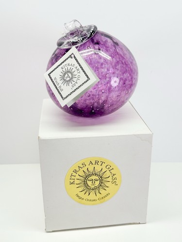 Vtg kitras art glass ornament - vtg,