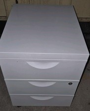 Office Pedestal Under Desk Drawers Wheeled White