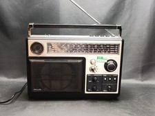 Vintage Philips AL970 LW/MW/2xSW/FM 2-way Speaker Transistor Radio VGC