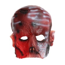 Burnt face man halloween mask - face,