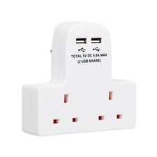 Way adaptor plug 13a double - 2,