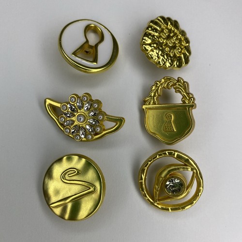Gold tone quirky - 6,