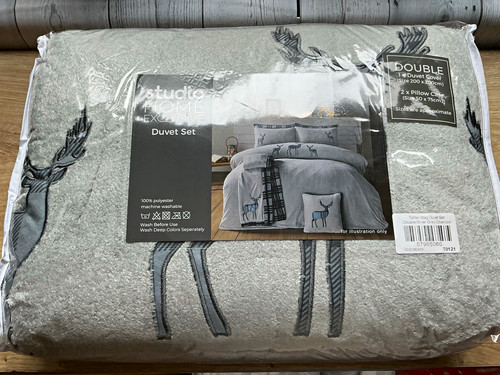 Studio home tartan stag double - stag,