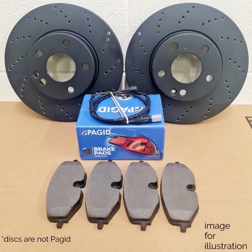 Front drilled brake - drilled,