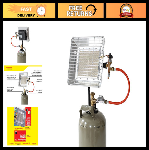 Silver gas heater - silver,