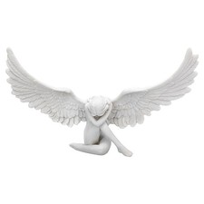 Vintage Angel Wing Figurine Angel Statue Living Room Office Decor Ornament