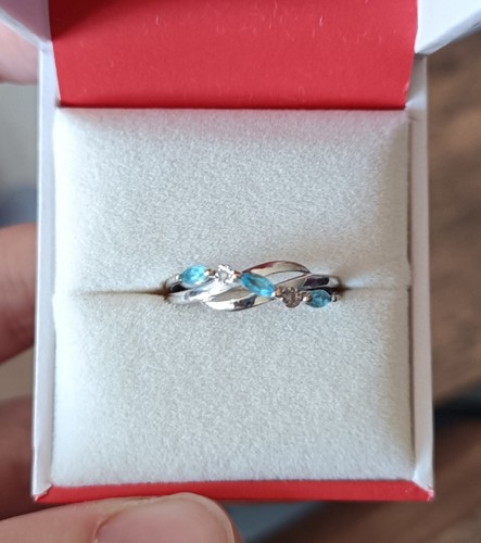 Aquamarine stone ring size - size, m