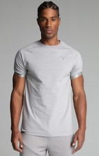 SikSilk Mens Grey Tech T-Shirt