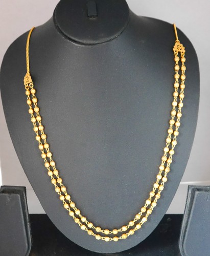 22k gold plated necklace chain - gold,