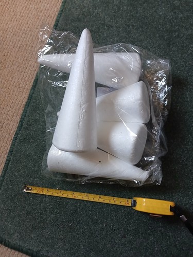 Craft foam cones - craft, cones,