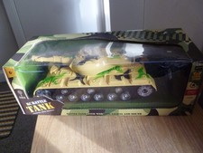 Remote Control Battle Tank with Lights & Sound  8" Long - Age 6+ New in Box (#1)