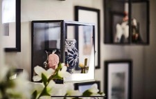 2x New Ikea Barkhyttan Wall Display Box 10.5X10.5X6.5 Dark Grey Storage