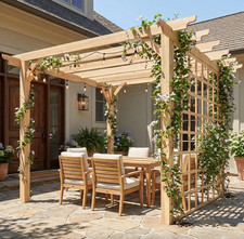 Wooden Garden Pergola Large