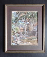 Victorian watercolour painting