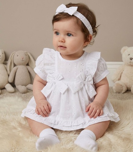 Baby girl dress set broderie - dress,
