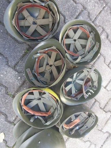 Steel helmet liner straps - steel,