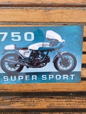 Rare Metal Sign Motor Cycle 750 Super Sport Ducati