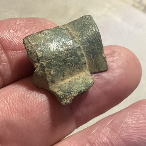 Saxon bronze brooch fragment - bronze,