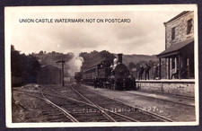 REAL PHOTO POSTCARD LOFTHOUSE RAILWAY STATION YORKSHIRE POSTED 1916 CLOSED 1957