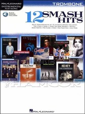 12 Smash Hits Trombone Music Book/Audio plus Key Signature Bookmark