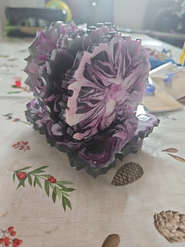 Unique purple and white floral - unique,