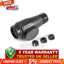 13 Pin Trailer Caravan Plug 12V Towing Connector Caravans Socket Euro Plug UK