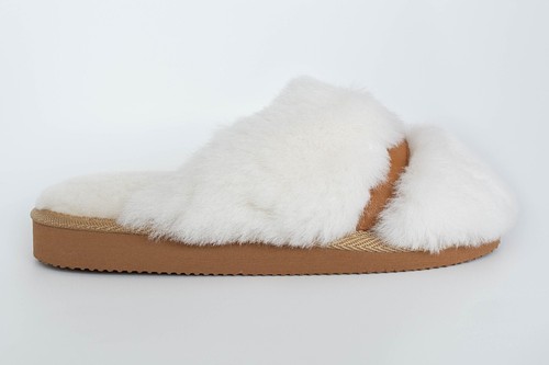 Sheepskin home slippers thick - sheepskin,