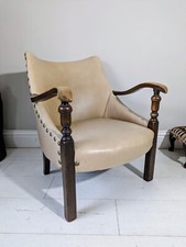 Club Armchair Large Studded Edge FREE POSTAGE 