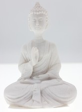 White Resin Mini Thai Buddha