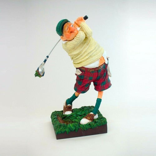 Figurine man golfer caricature - man,