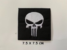 Cool Punisher Skull Patch Iron Sew ON Embroidered Jacket Jeans Hat Bag Cool n-7