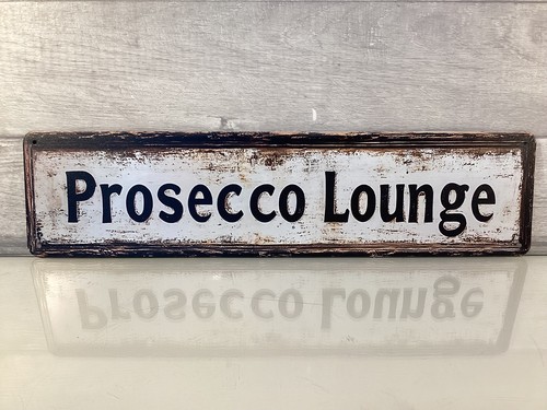 Metal wall sign prosecco - 2d,