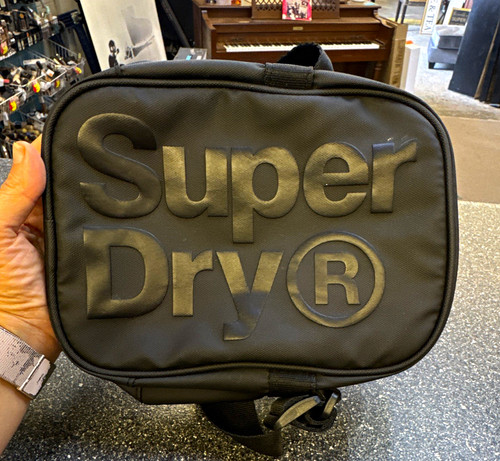 Superdry black logo crossbody - superdry,