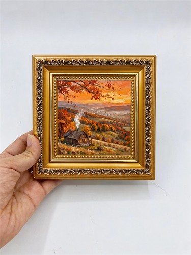 Autumn mountain cabin rustic - mountain, cabin,rustic