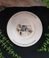Vintage Wedgwood Thomas the Tank Engine Children's Plate - 1984 - Fat Controller