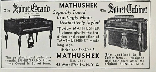 Mathushek pianos spinet grand - mathushek,