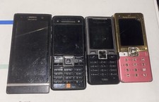 2000s Retro Sony Ericsson Lot - T650i - Xperia ST25i - T280i - C902 - 2G Phones