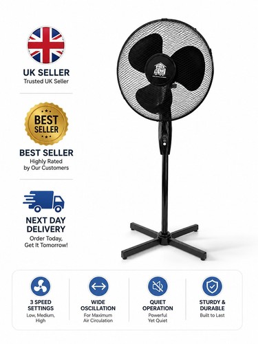 Oscillating pedestal fan - fan, 16