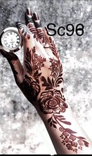 2 X India Henna Stencils