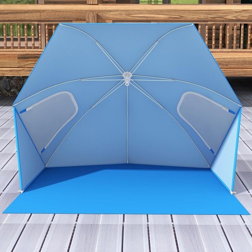 Person beach tent sun - person,