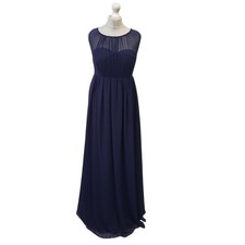 Showcase Maternity Dress Navy Maxi Evening Formal Bnwt Uk Women's Size L 12 L915