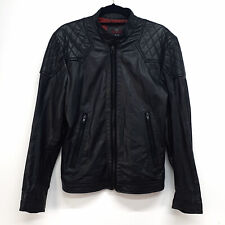 £700 Diesel men's Genuine Leather Cow Hide Biker Jacket Motorcycle style L