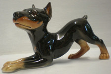 Vintage Goebel Doberman Playful Puppy Dog (GR)