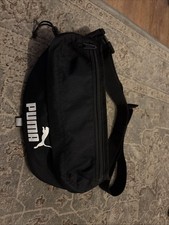 Puma Bum Bag Black 2 Zipped Pockets New Not Used Pristine Condition
