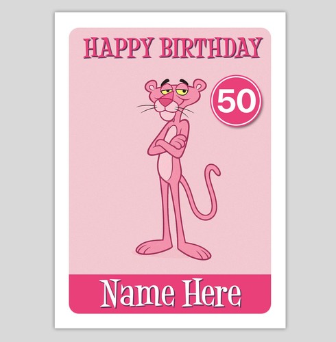Pink panther personalised - pink,