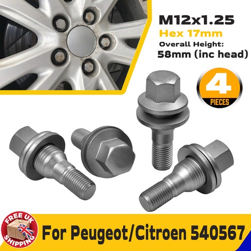 Peugeot wheel bolts nuts - wheel,