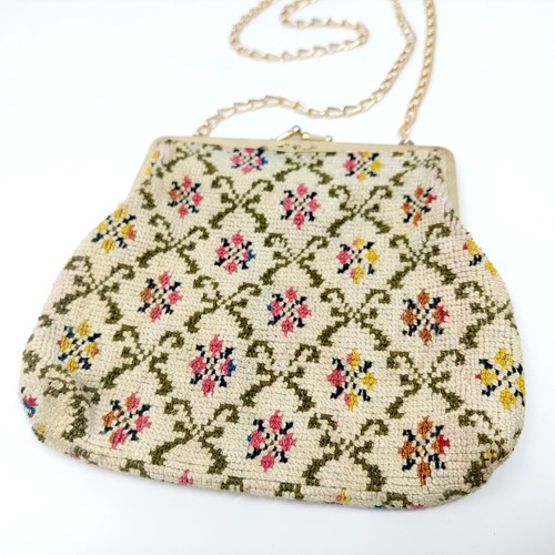 Vintage japan tapestry purse - vintage,